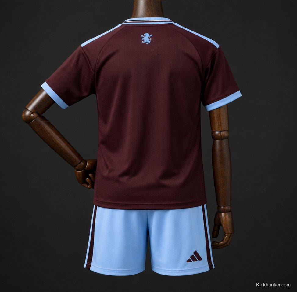 26/27 Kids Aston Villa Home Jersey