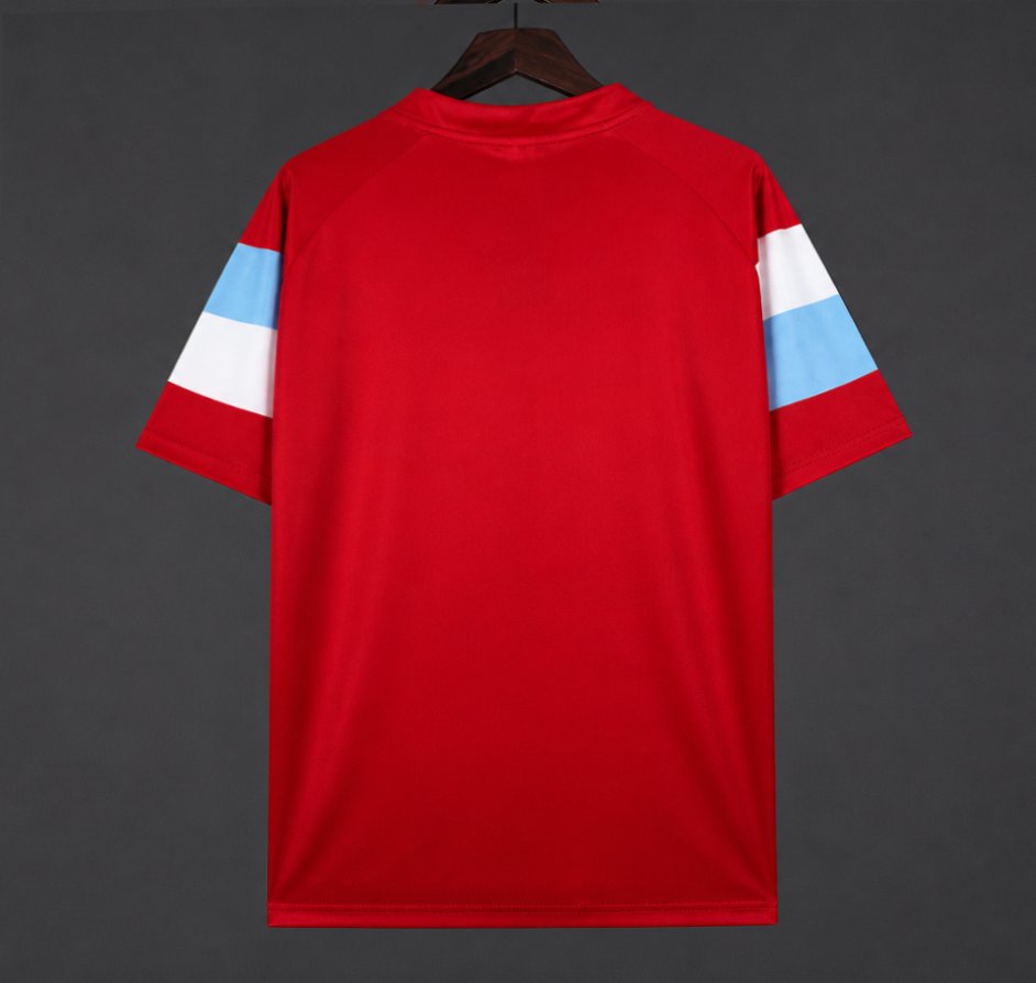 Retro 90/91 Napoli Third Red Jersey