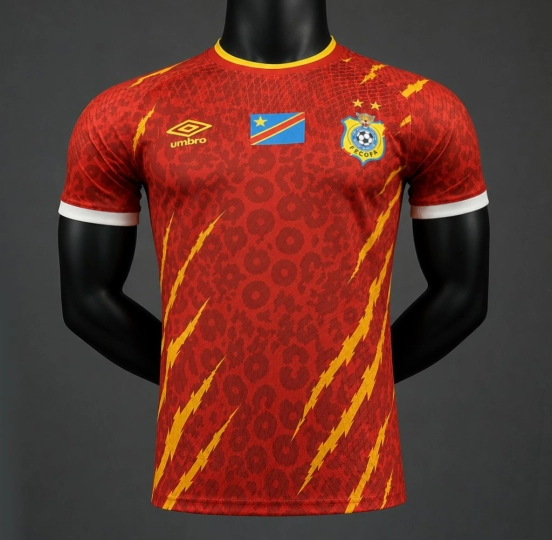 Player Version 2026 Congo Third Red Jersey