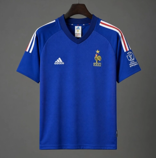 Retro 2002 France Home Jersey