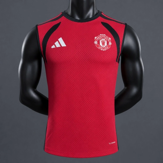 Player Version 26/27 Manchester United Red with Black Vest Jersey