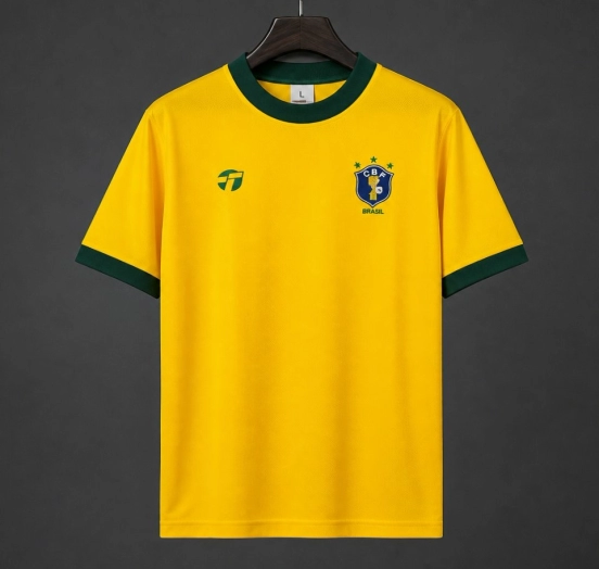 Retro 1982 Brazil Home Jersey