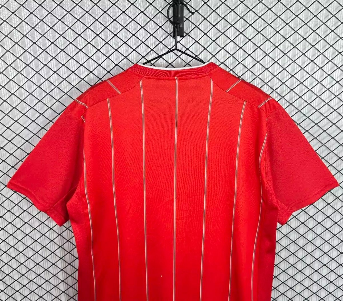Retro 11/12 Southampton FC Red with White Pinstripe Home Jersey