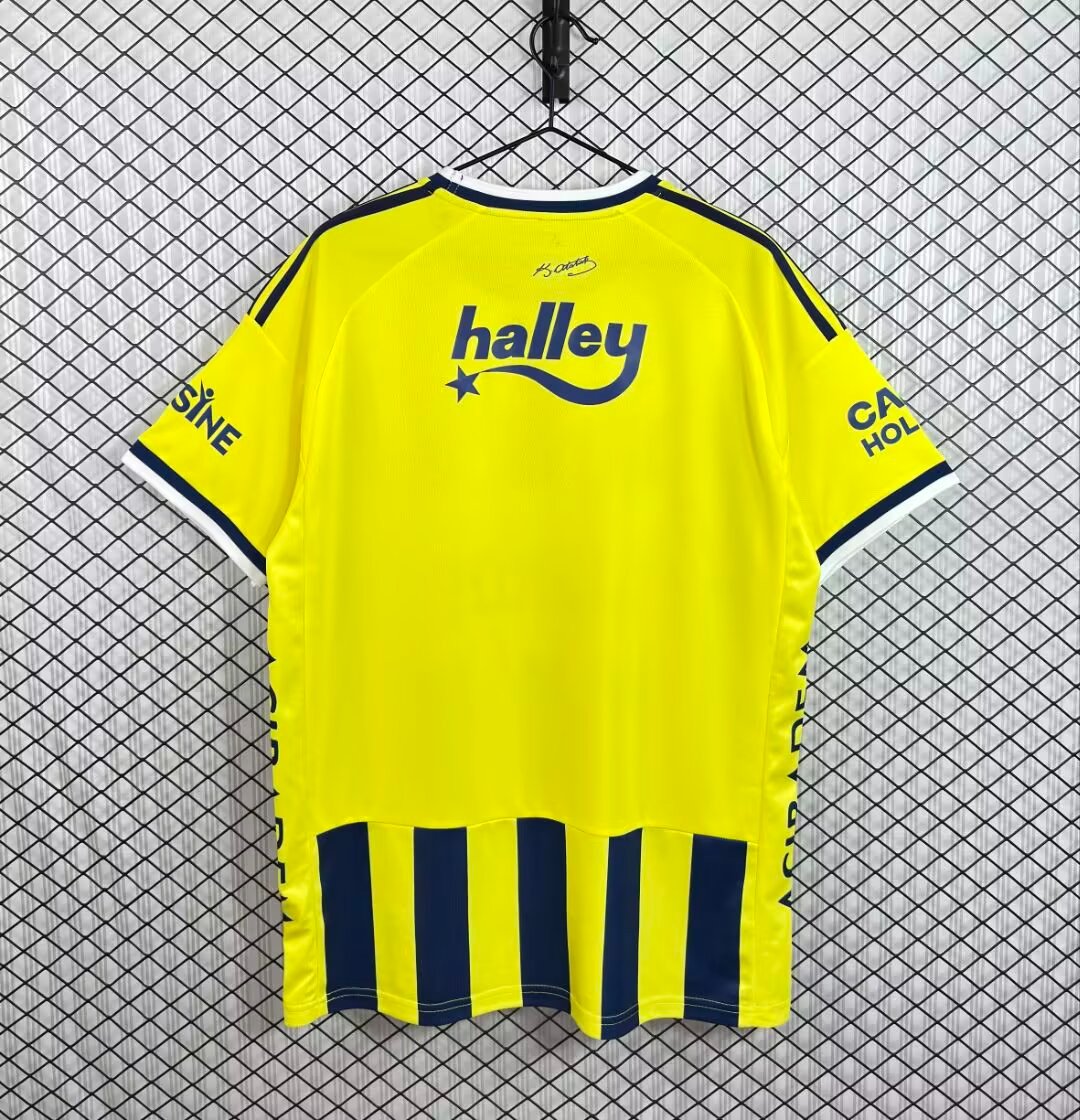 26/27 Fenerbahçe SK Yellow & Navy Blue Stripes Home Jersey