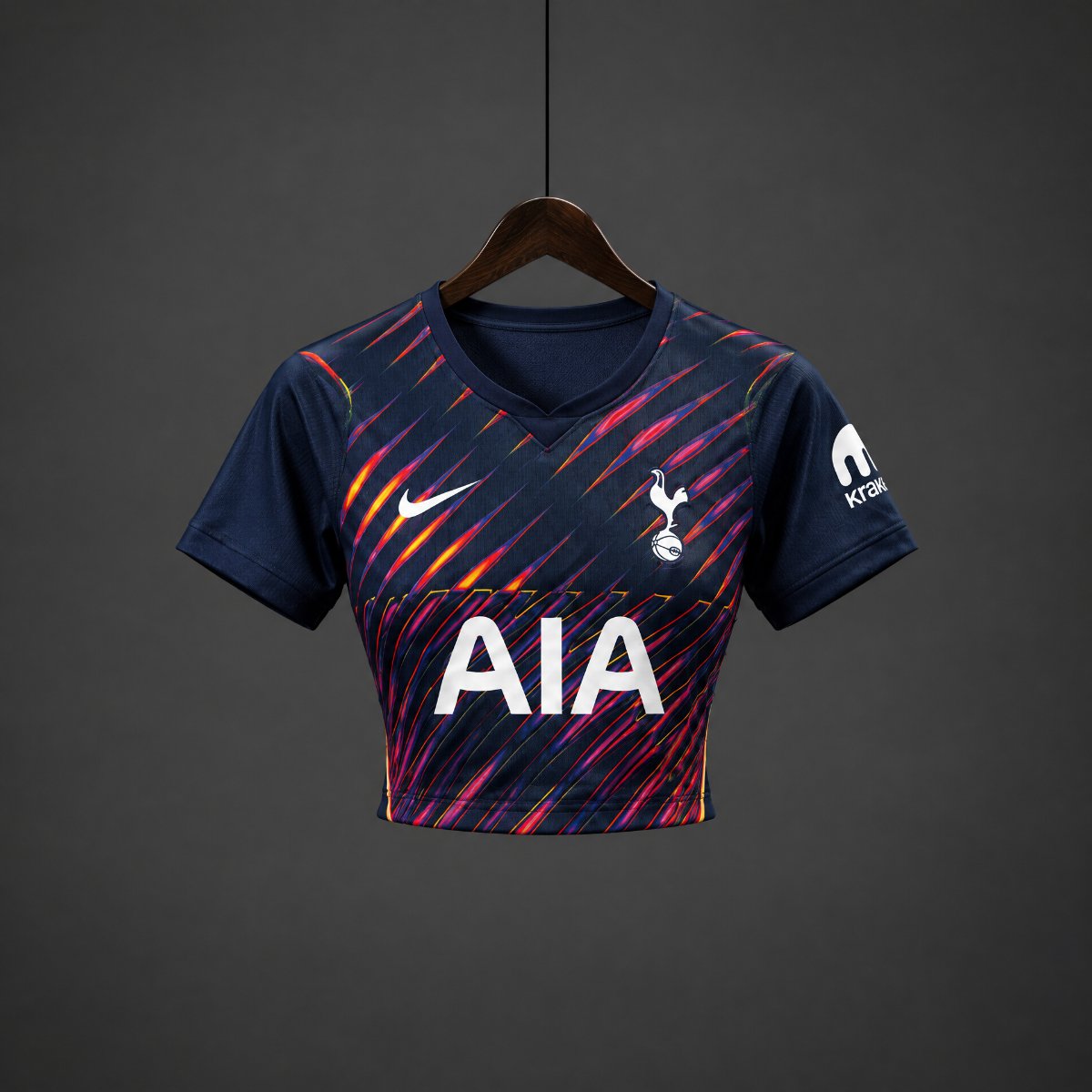 26/27 Tottenham Hotspur Away Navy Blue Women Crop Jersey