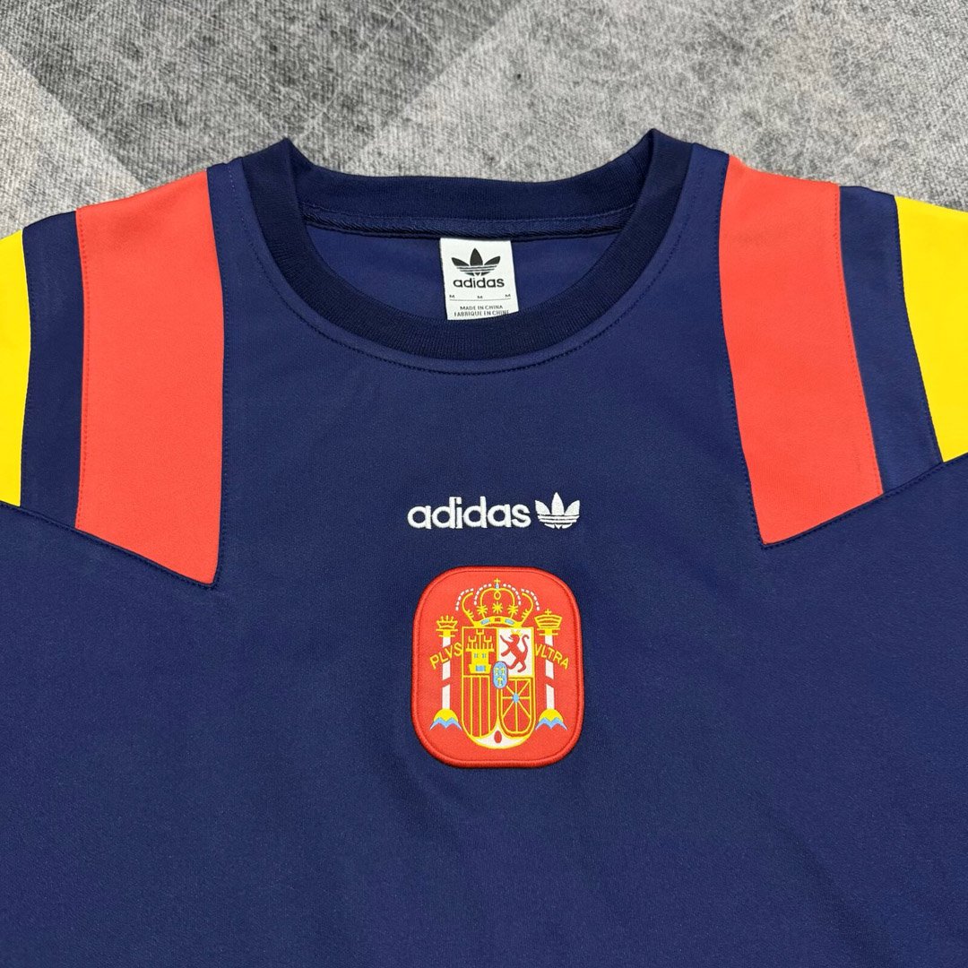 2026 Spain EQT Navy Blue Long Sleeve Sweatshirt
