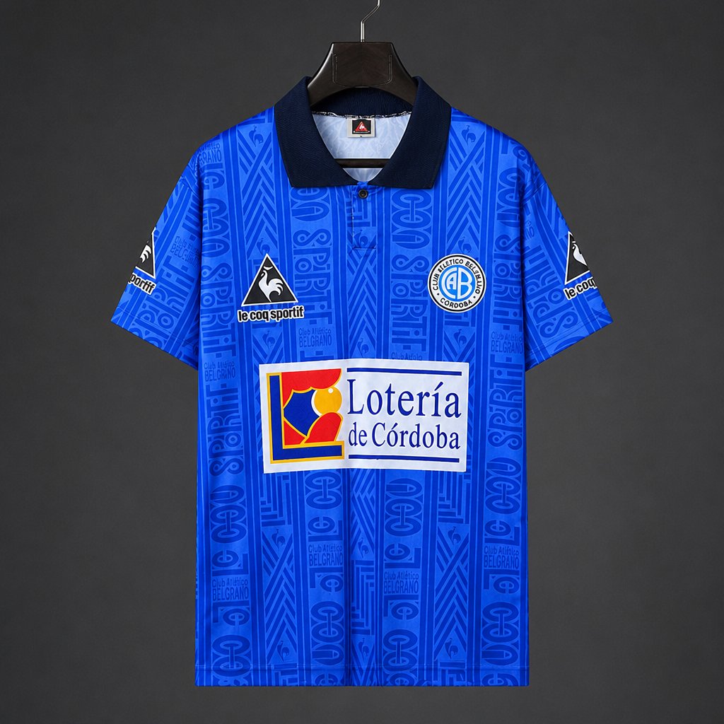 Retro 99/00 Belgrano Home Blue Jersey
